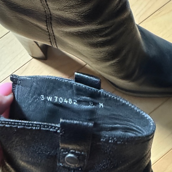 Stuart Weitzman Black Leather Ankle Boots 8M - Picture 6 of 11